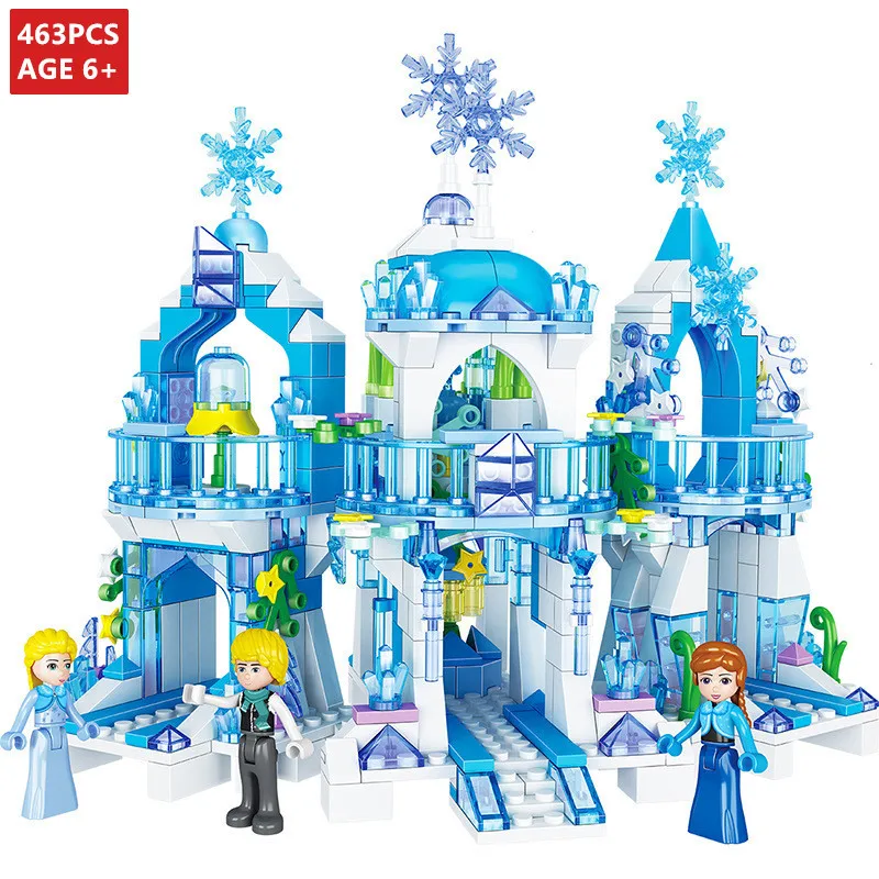 463Pcs Elsa Anna Ice Dream Romantic Castle Building Blocks Christoph Princess Castle Compatible LegoINGLs Friends Bricks Toys
463Pcs Elsa Anna Ice Dream Romantic Castle Building Blocks Christoph Princess Castle Compatible LegoINGLs Friends Bricks Toys