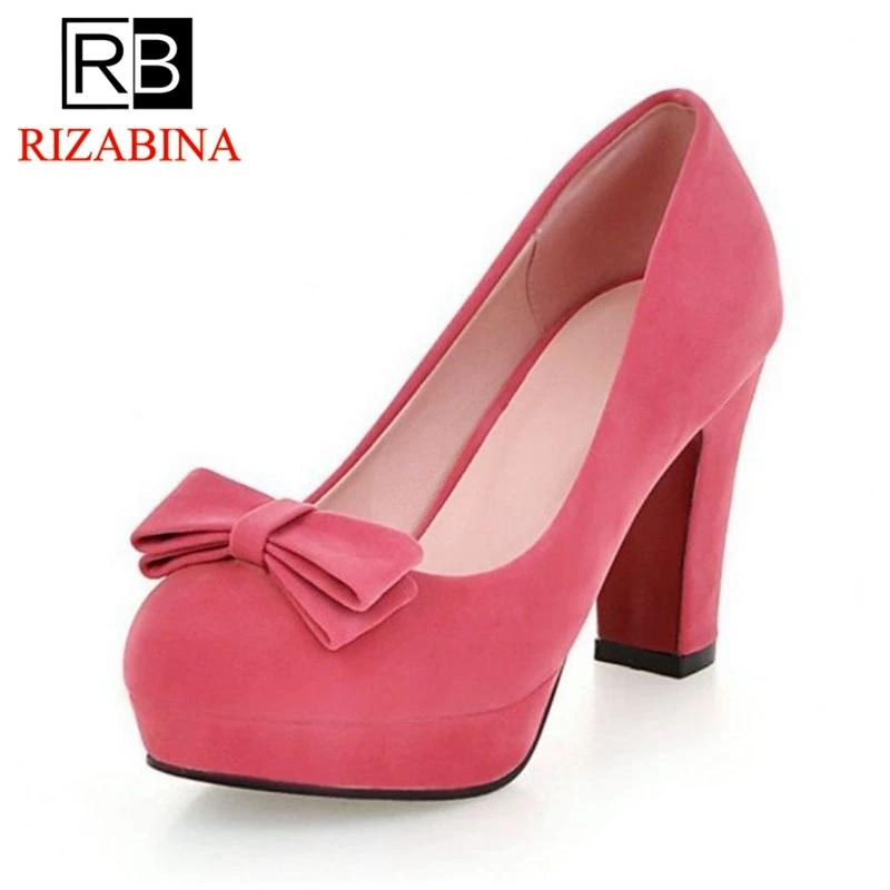 RIZABINA 5 Color Women Pumps Round Toe Bowknot 9.5cm High Heels Shoes Daily Party Club Fashion Women Footwear Size 32-43
RIZABINA 5 Color Women Pumps Round Toe Bowknot 9.5cm High Heels Shoes Daily Party Club Fashion Women Footwear Size 32-43
