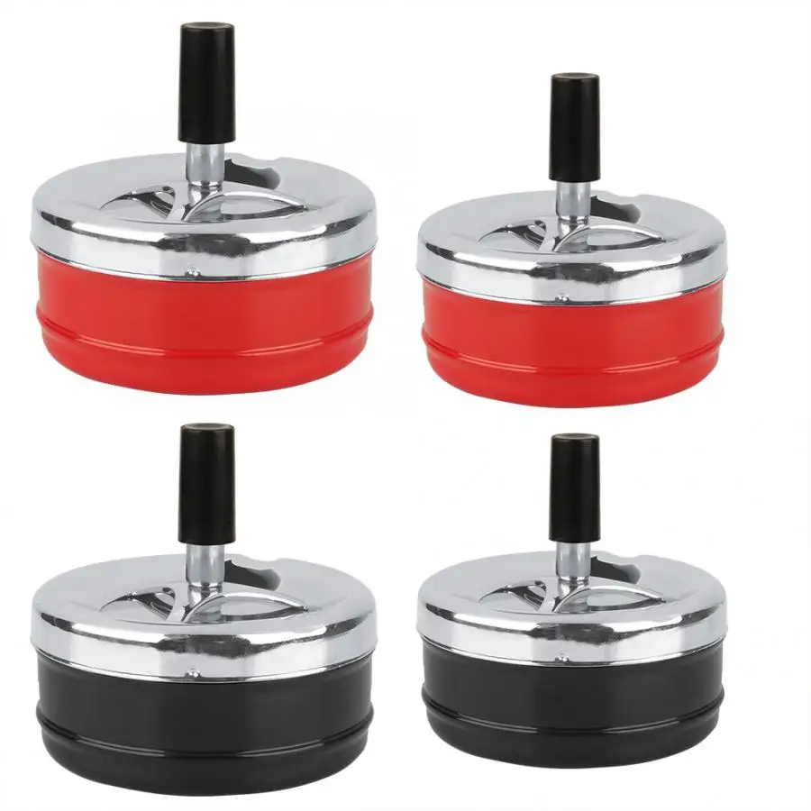 Round Indoor Outdoor Smoking Ashtray Metal Ashtray Wiring Round Push Down Rotating Self-Clearing Portable Ashtray
Round Indoor Outdoor Smoking Ashtray Metal Ashtray Wiring Round Push Down Rotating Self-Clearing Portable Ashtray