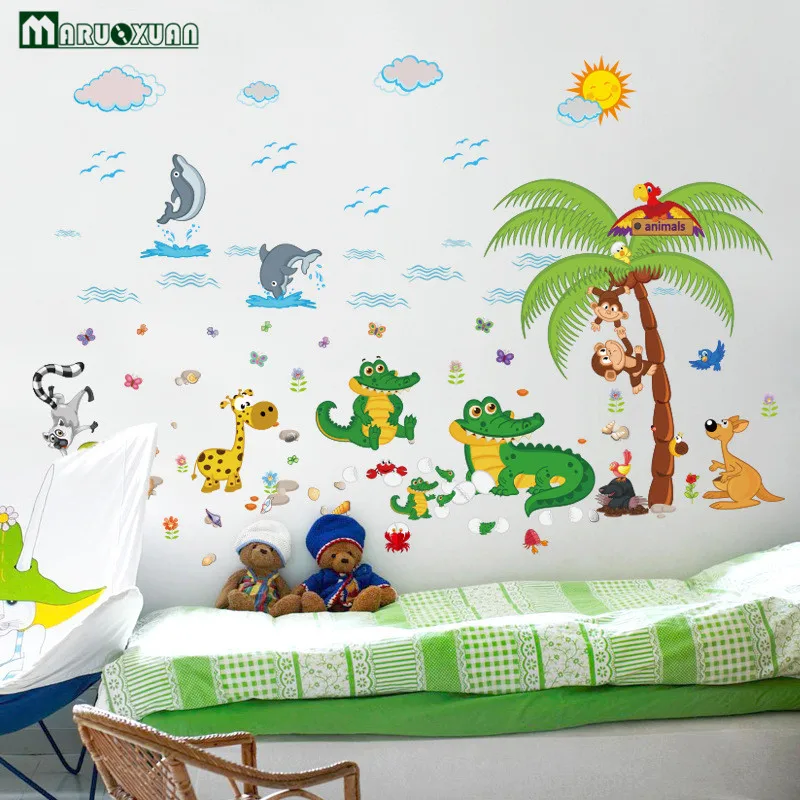 MARUOXUAN 70*110 Kids Zoo Animal Wall Sticker Giraffe Crocodile Monkey Kangaroo Stuffed Animal Kids Room Home Decor Wall Decal
MARUOXUAN 70*110 Kids Zoo Animal Wall Sticker Giraffe Crocodile Monkey Kangaroo Stuffed Animal Kids Room Home Decor Wall Decal