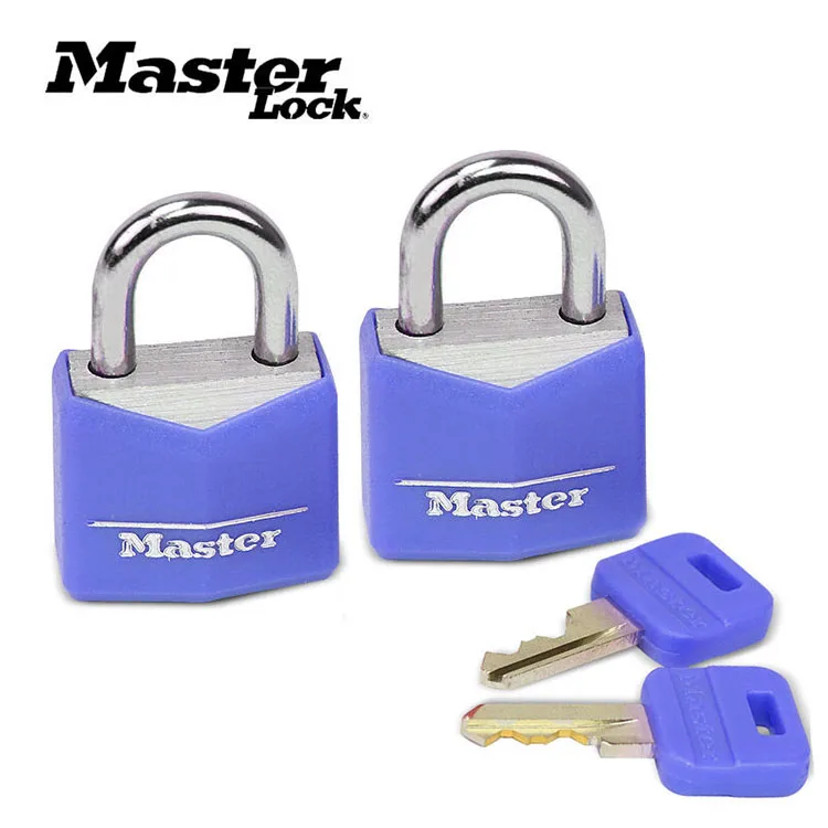 Master Lock small Mini Padlock Locker Lock Drawer Student Concentric luggage case box Lovers Lock 4 Colors 2 Keys Wholesale (10)