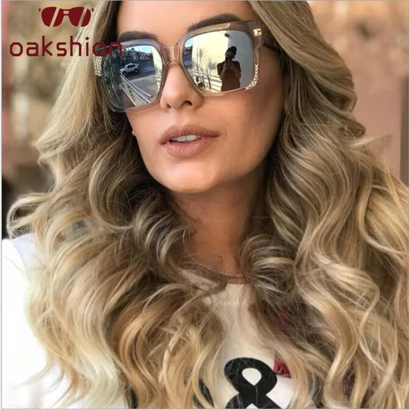 Oakshion Luxury Brand Women Oversized Frame Square Sunglasses Female Crystal Rhinestone Bling Sun Glasses UV400 Mirror Shades 
Oakshion Luxury Brand Women Oversized Frame Square Sunglasses Female Crystal Rhinestone Bling Sun Glasses UV400 Mirror Shades