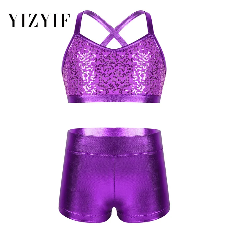YiZYiF Girls Shiny Sequins Tank Bra Top Outfit Spaghetti Shoulder Straps Tankini with Bottoms Set for Ballet Dance Gym Workout
YiZYiF Girls Shiny Sequins Tank Bra Top Outfit Spaghetti Shoulder Straps Tankini with Bottoms Set for Ballet Dance Gym Workout