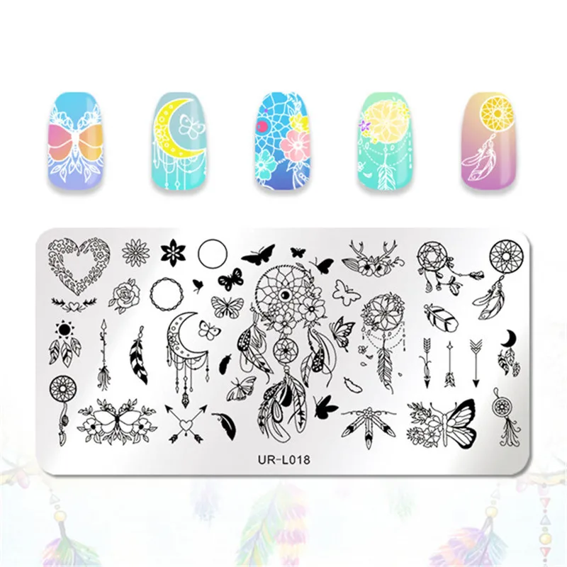 UR SUGAR Rectangle Stainless Steel Halloween Series Nail Art Stamping Template Image Plates DIY Stamp Polish
UR SUGAR Rectangle Stainless Steel Halloween Series Nail Art Stamping Template Image Plates DIY Stamp Polish