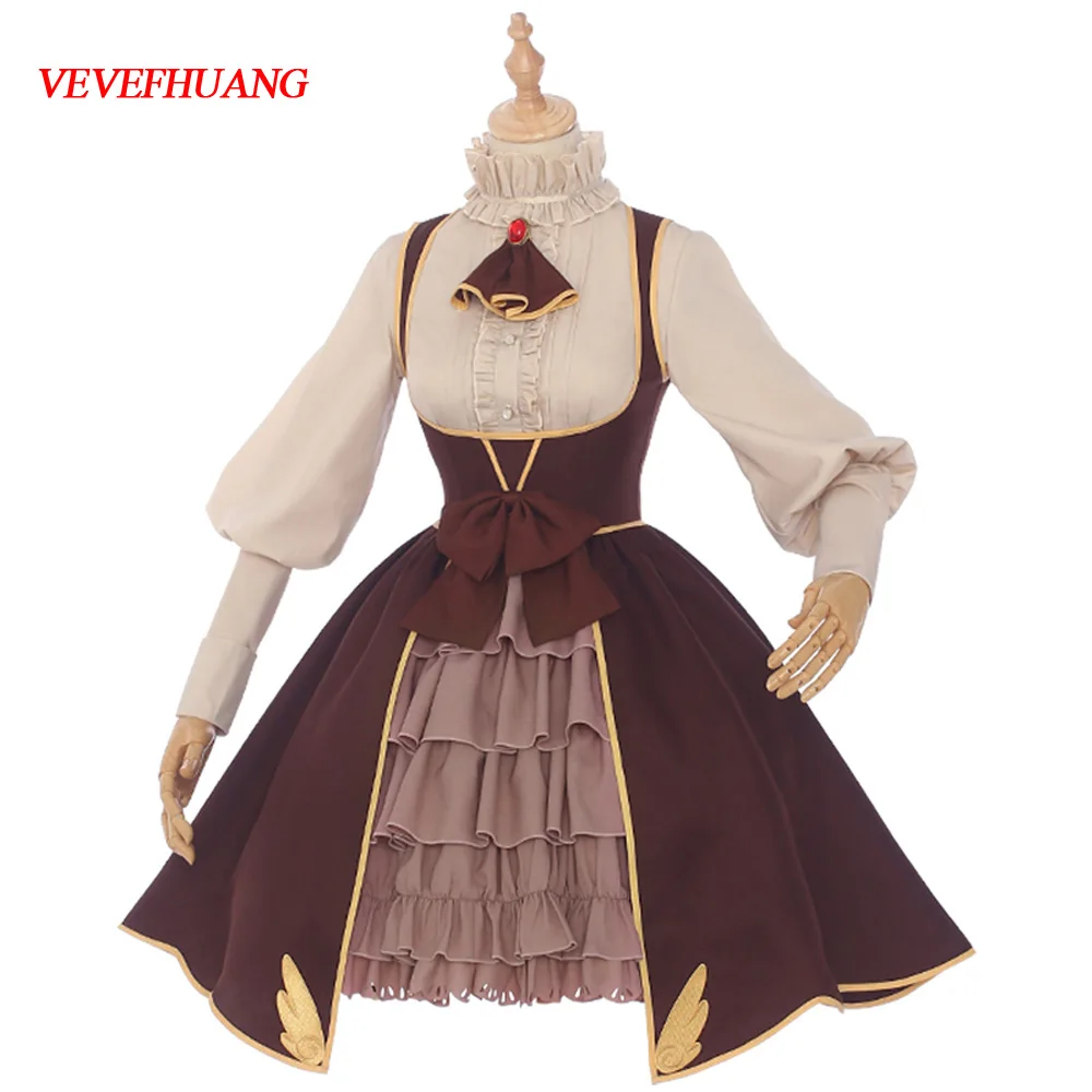 VEVEFHUANG Card Captor SAKU KINOMOTO SAKURA Tomoyo Medieval Fantasy Cosplay Costume Girl Lolita Dress Comic Christmas Costumes
VEVEFHUANG Card Captor SAKU KINOMOTO SAKURA Tomoyo Medieval Fantasy Cosplay Costume Girl Lolita Dress Comic Christmas Costumes
