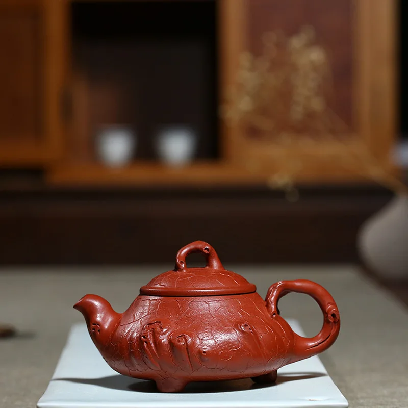 Enameled Pottery Teapot Famous Full Manual Raw Ore Bright Red Robe Three Foot For Spring Pot Kungfu Online Teapot Tea Set Suit
Enameled Pottery Teapot Famous Full Manual Raw Ore Bright Red Robe Three Foot For Spring Pot Kungfu Online Teapot Tea Set Suit