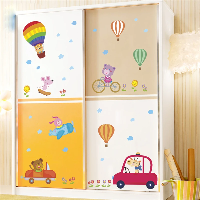 cute bear giraffe rabbit hot air balloon wall stickers for kids rooms home decor cartoon animals wall decals pvc mural art
cute bear giraffe rabbit hot air balloon wall stickers for kids rooms home decor cartoon animals wall decals pvc mural art