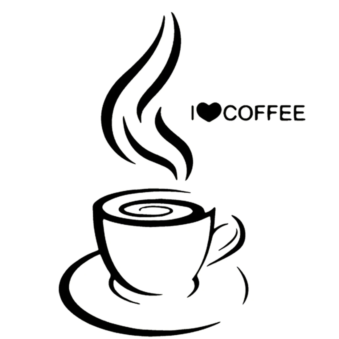 Large Wall Stickers Creative Art Decal Coffee Cup Pattern Stickers For Cafe Kitchen DIY Shop Office Home Decoration Wallpaper
Large Wall Stickers Creative Art Decal Coffee Cup Pattern Stickers For Cafe Kitchen DIY Shop Office Home Decoration Wallpaper