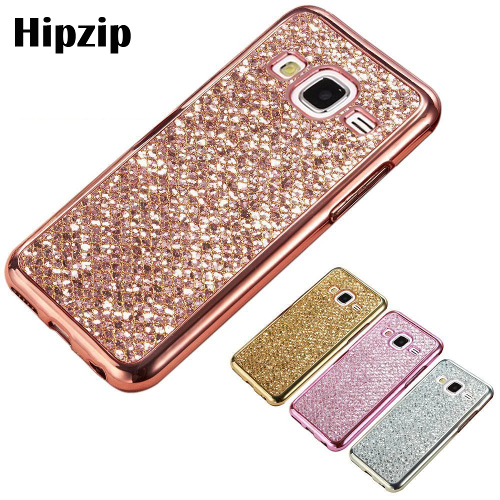 Hipzip мягкий чехол Bling для Samsung Galaxy S4 S7 S6 Edge S8 плюс A3 A5 A7 2016 2017 J3 J5 J7 J1 J120F Обложка
