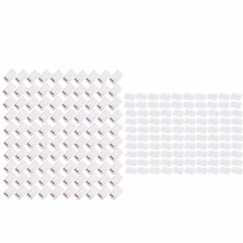 100Pcs Transparent RJ45 CAT6 8-Pin Modular Plugs UTP Unshielded Version With Loading Bar
100Pcs Transparent RJ45 CAT6 8-Pin Modular Plugs UTP Unshielded Version With Loading Bar