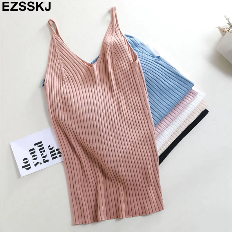 Chic strap V-neck Korean wild bottoming sleeveless tank top women shirt sexy fashion knit vest female summer camisole solid top
Chic strap V-neck Korean wild bottoming sleeveless tank top women shirt sexy fashion knit vest female summer camisole solid top