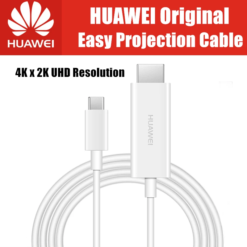 Original HUAWEI Easy Projection Cable 4K UHD 1.5M USB C Type C to HDMI Mate 20 Pro X RS Mate 10 Pro P20 Plus Note 10 Matebook
Original HUAWEI Easy Projection Cable 4K UHD 1.5M USB C Type C to HDMI Mate 20 Pro X RS Mate 10 Pro P20 Plus Note 10 Matebook