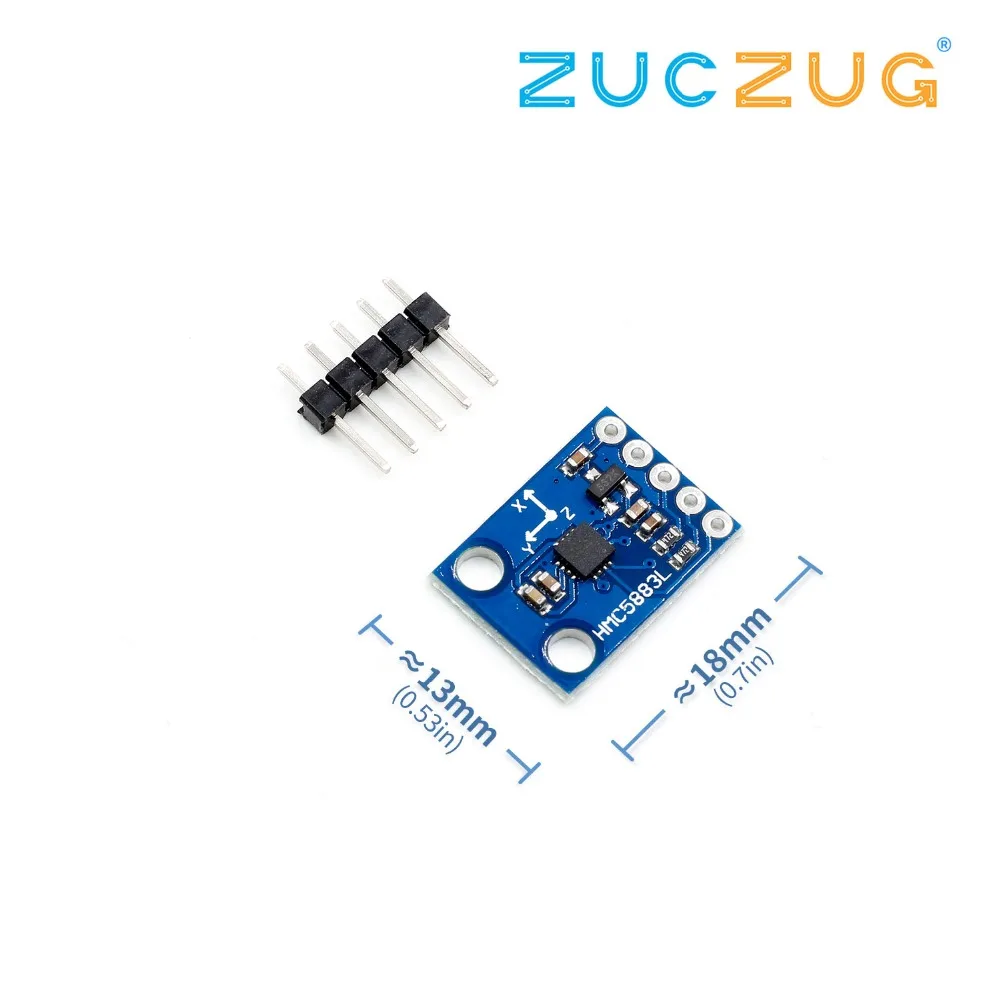 GY-273 3V-5V HMC5883L Triple Axis Compass Magnetometer Sensor Module Three Axis Magnetic Field Module For Arduino
GY-273 3V-5V HMC5883L Triple Axis Compass Magnetometer Sensor Module Three Axis Magnetic Field Module For Arduino