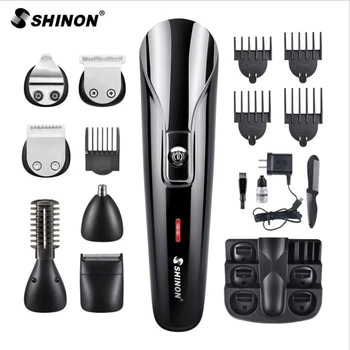 6 IN 1 Professional Hair Trimmer Rechargeable Mens Hair Clipper Electric Nose Hair Trimmer Beard Shaver Set Hair Cutting Machine
6 IN 1 Professional Hair Trimmer Rechargeable Mens Hair Clipper Electric Nose Hair Trimmer Beard Shaver Set Hair Cutting Machine