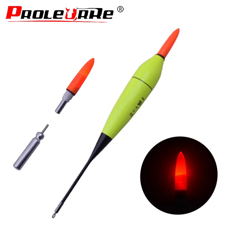 Proleurre LED Night Vision Electric Float Fishing Tackle Luminous Float Plastic Floating Night Fish Electronic Tackles Accessory
Proleurre LED Night Vision Electric Float Fishing Tackle Luminous Float Plastic Floating Night Fish Electronic Tackles Accessory
