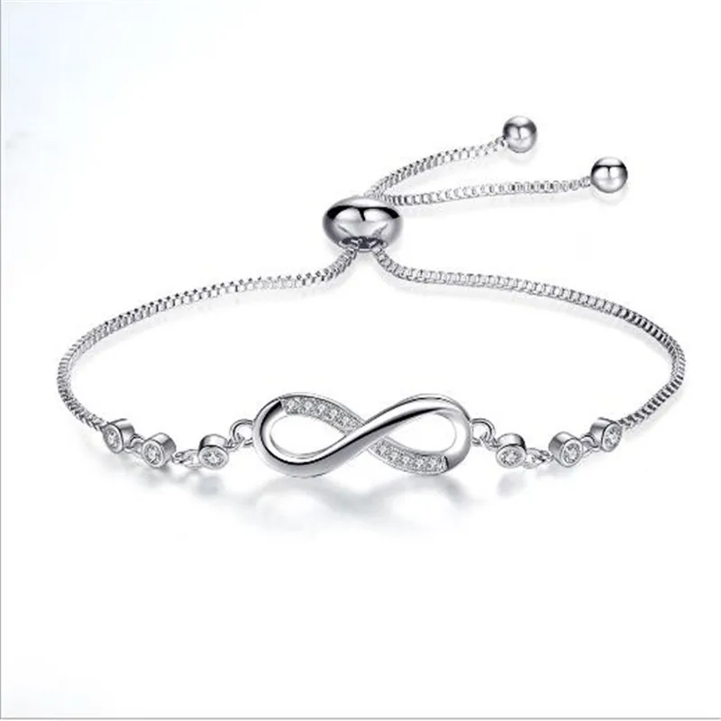 Fashion Cubic Zirconia Crystal Bracelet Adjustable Silver Charm Bracelets Bangle For Women Jewelry Gift
Fashion Cubic Zirconia Crystal Bracelet Adjustable Silver Charm Bracelets Bangle For Women Jewelry Gift