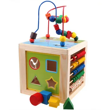 Kids 5 in 1 Educational Wooden Toy Around Beads Toys Maze Beads Abacus Shape Match Games Clock Toy for 1-3 Years Old Kids
Kids 5 in 1 Educational Wooden Toy Around Beads Toys Maze Beads Abacus Shape Match Games Clock Toy for 1-3 Years Old Kids