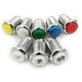 1pcs CHROME Plated illuminated 12v LED Arcade Push Button with microswitch player 1 and 2 1pcs
1pcs CHROME Plated illuminated 12v LED Arcade Push Button with microswitch player 1 and 2 1pcs