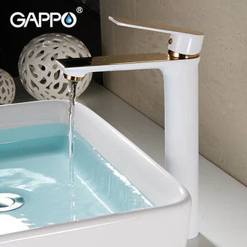 

GAPPO Basin Faucets white tall bathroom faucet waterfall bath water taps waterfall basin sink faucet mixers deck mounted