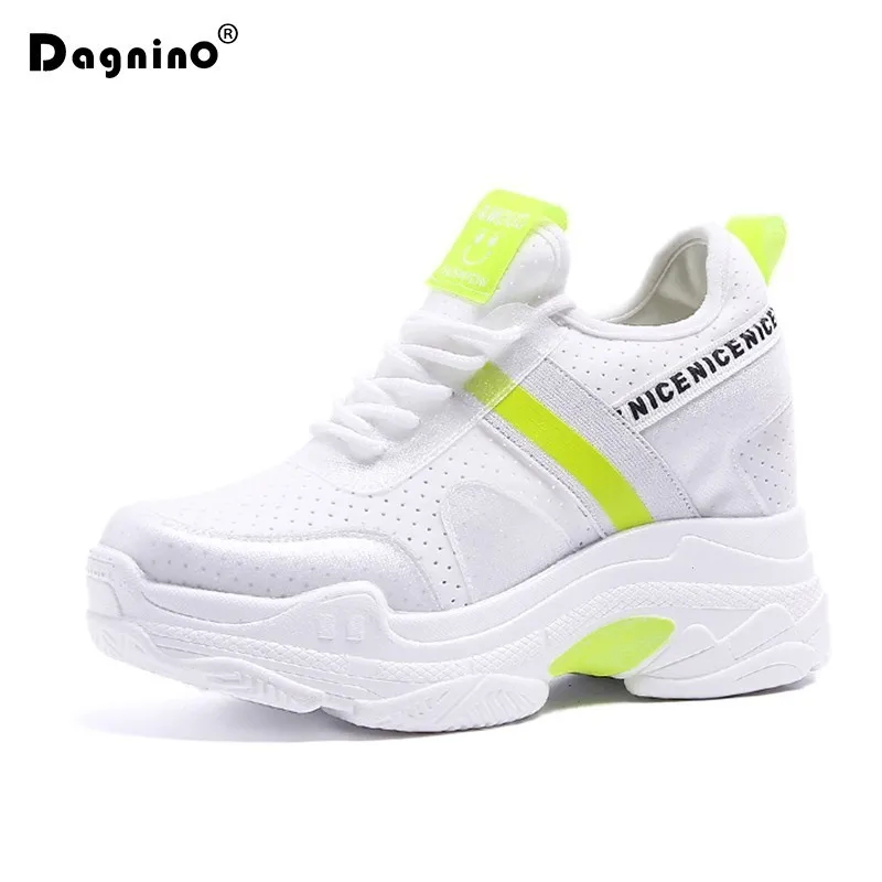 2018 Autumn Women Breathable Wedge Sneakers Platform Casual Shoes Height Increased White Shoes 8.5 CM Thick Sole Zapatos Mujer
2018 Autumn Women Breathable Wedge Sneakers Platform Casual Shoes Height Increased White Shoes 8.5 CM Thick Sole Zapatos Mujer