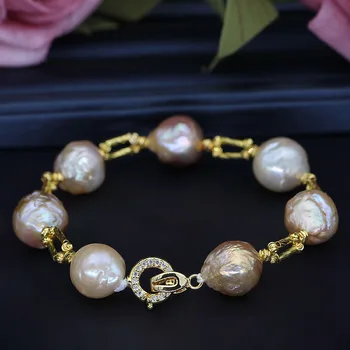 Mixcolor Natural Baroque Pearl Bracelet 11-13mm Big Pearl Bracelet Jewelry Clasp Women Pearl Bracelet Jewelry Gifts
Mixcolor Natural Baroque Pearl Bracelet 11-13mm Big Pearl Bracelet Jewelry Clasp Women Pearl Bracelet Jewelry Gifts