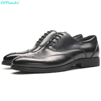 QYFCIOUFU Italian Mens Bullock Genuine Leather Shoes Luxury Brand Black Brown Men Party Wedding Dress Shoe Business Leather Shoe
QYFCIOUFU Italian Mens Bullock Genuine Leather Shoes Luxury Brand Black Brown Men Party Wedding Dress Shoe Business Leather Shoe