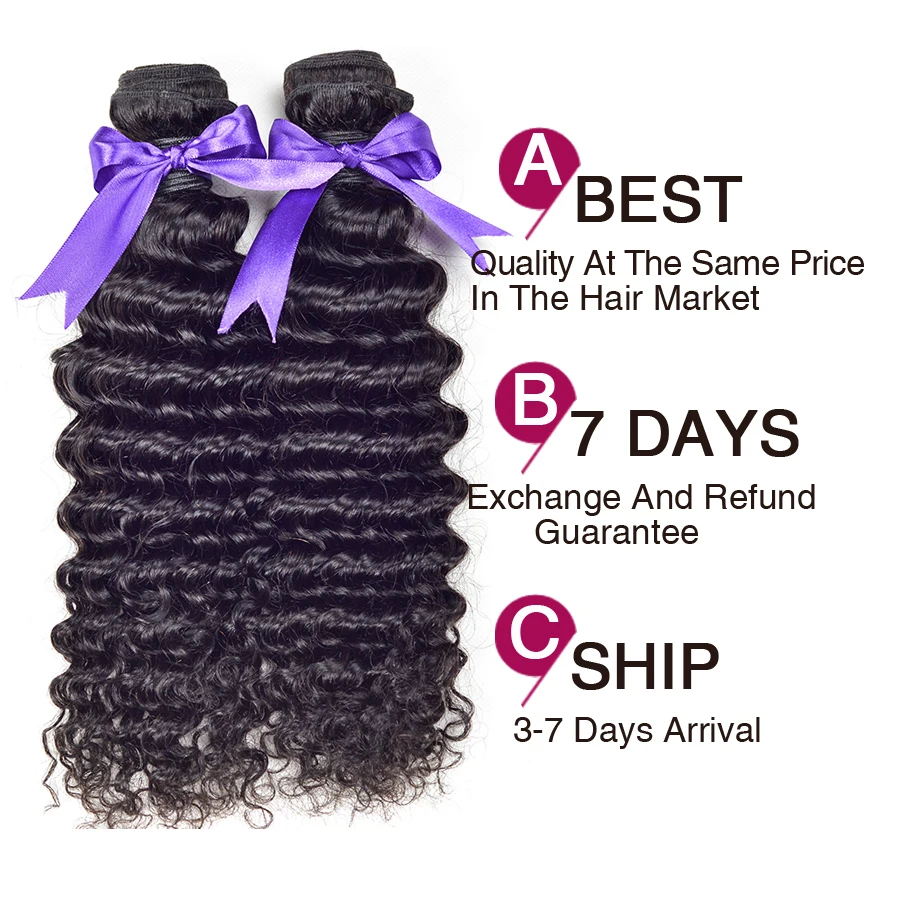 altMalaysian Curly Hair With Closure 3 Bundles Malaysian Deep Wave Curly Malaysian Virgin Hair With Closure Curly Weave Human Hair