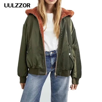 UULZZOR woman Jacket coat winter hooded jackets Thick zipper coat lambswool Jackets Ladies Outerwear Coat Warm Parka Female 2019
UULZZOR woman Jacket coat winter hooded jackets Thick zipper coat lambswool Jackets Ladies Outerwear Coat Warm Parka Female 2019