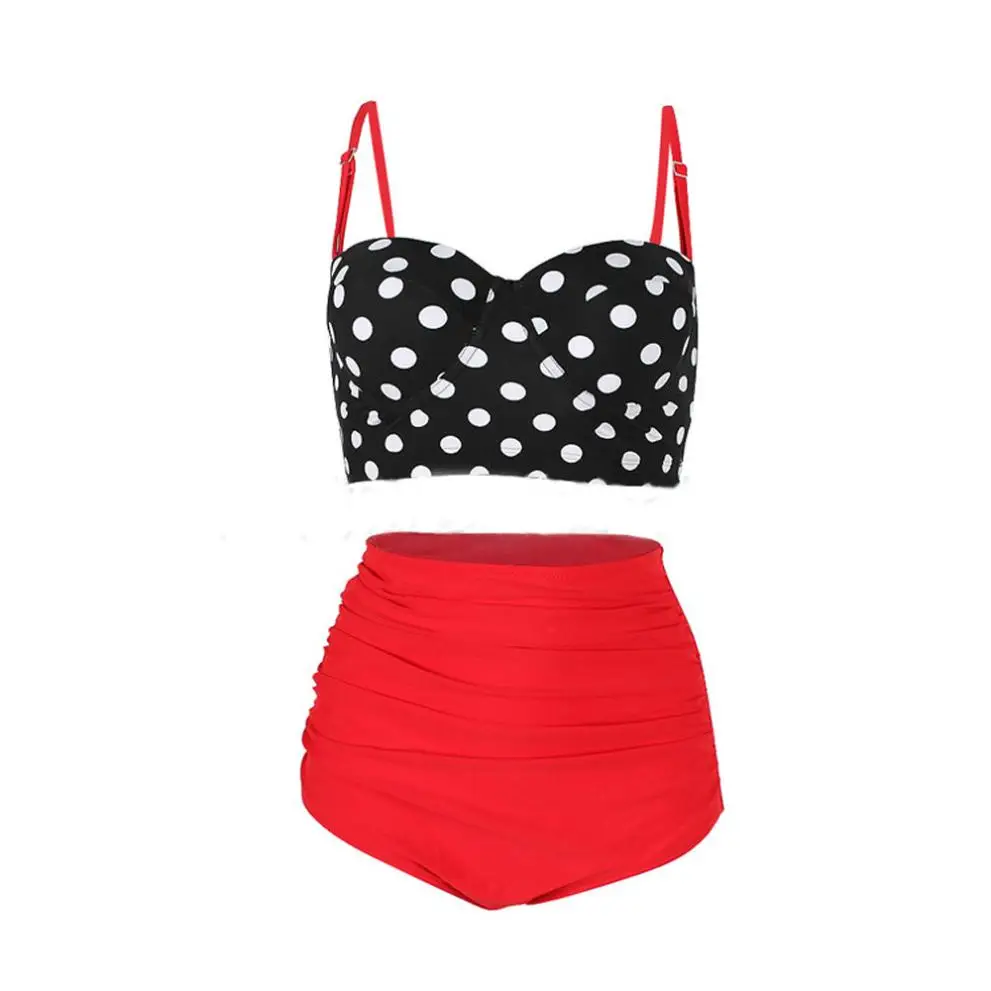 New maillot de bain femme biquini Women Vintage Bikinis Bathing Suits Retro Halter Underwired Sexy women Swimwear bathing suit
New maillot de bain femme biquini Women Vintage Bikinis Bathing Suits Retro Halter Underwired Sexy women Swimwear bathing suit