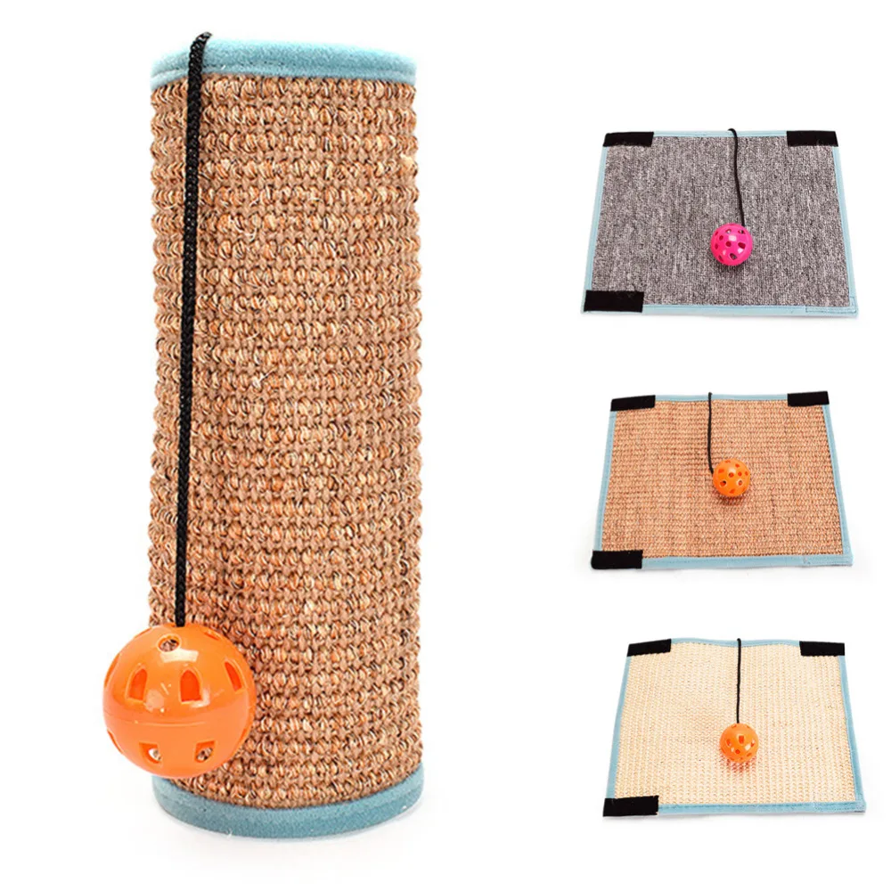 Cat Scratch Board Toy Natural Non-toxic Sisal Hemp Cat Post Protecting Furniture Grinding Claws Cratcher Mat with Bell
Cat Scratch Board Toy Natural Non-toxic Sisal Hemp Cat Post Protecting Furniture Grinding Claws Cratcher Mat with Bell