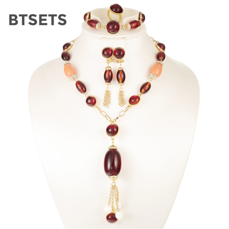 BTSETS African Beads Jewelry Set Natural Stone Indian Bridal Jewelry Sets For Women Wedding Statement Red Necklace Earring Set
BTSETS African Beads Jewelry Set Natural Stone Indian Bridal Jewelry Sets For Women Wedding Statement Red Necklace Earring Set