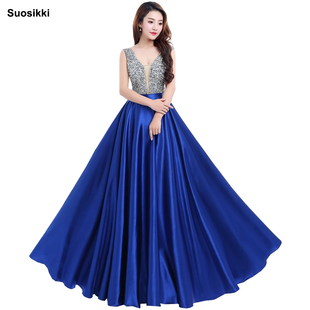 Prom Dresses 2018 Deep V-Neck Backless Beads Crystal Party Gowns Sleeveless floor-length Cheap Tulle Party Dress
Prom Dresses 2018 Deep V-Neck Backless Beads Crystal Party Gowns Sleeveless floor-length Cheap Tulle Party Dress