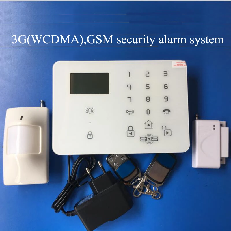 Home security 3G Alarm system with menu in multi-languages, GSM alarm with door contact,PIR detector,APP SMS controlled alarm
Home security 3G Alarm system with menu in multi-languages, GSM alarm with door contact,PIR detector,APP SMS controlled alarm
