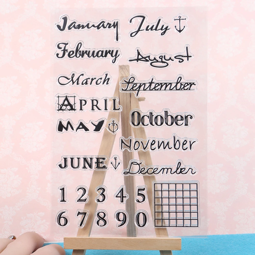Calendar Date Month Clear Stamps For Scrapbook Photo Album Paper Card Diary DIY Craft
Calendar Date Month Clear Stamps For Scrapbook Photo Album Paper Card Diary DIY Craft
