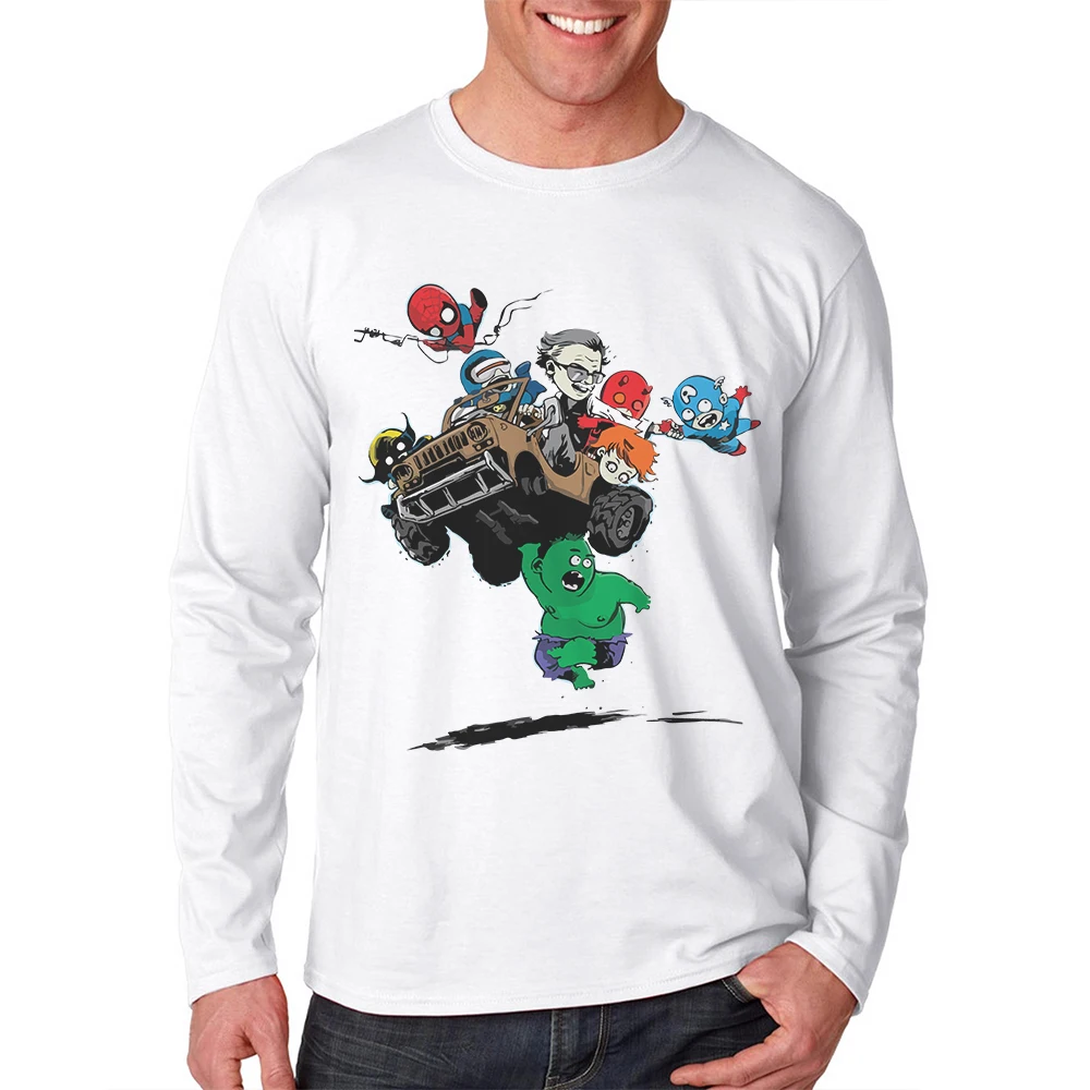 New Men Fashion Brand Long Sleeve Design Cotton Funny Avengers Printing Super Hero T Shirt Mens Tops Tees Casual Male T-Shirt 
New Men Fashion Brand Long Sleeve Design Cotton Funny Avengers Printing Super Hero T Shirt Mens Tops Tees Casual Male T-Shirt
