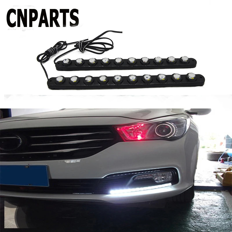 CNPARTS High-power Waterproof DRL Running Fog Lamp 10 LED Lights For Volvo S60 V70 XC90 Subaru Forester Peugeot 307 206 308 407
CNPARTS High-power Waterproof DRL Running Fog Lamp 10 LED Lights For Volvo S60 V70 XC90 Subaru Forester Peugeot 307 206 308 407