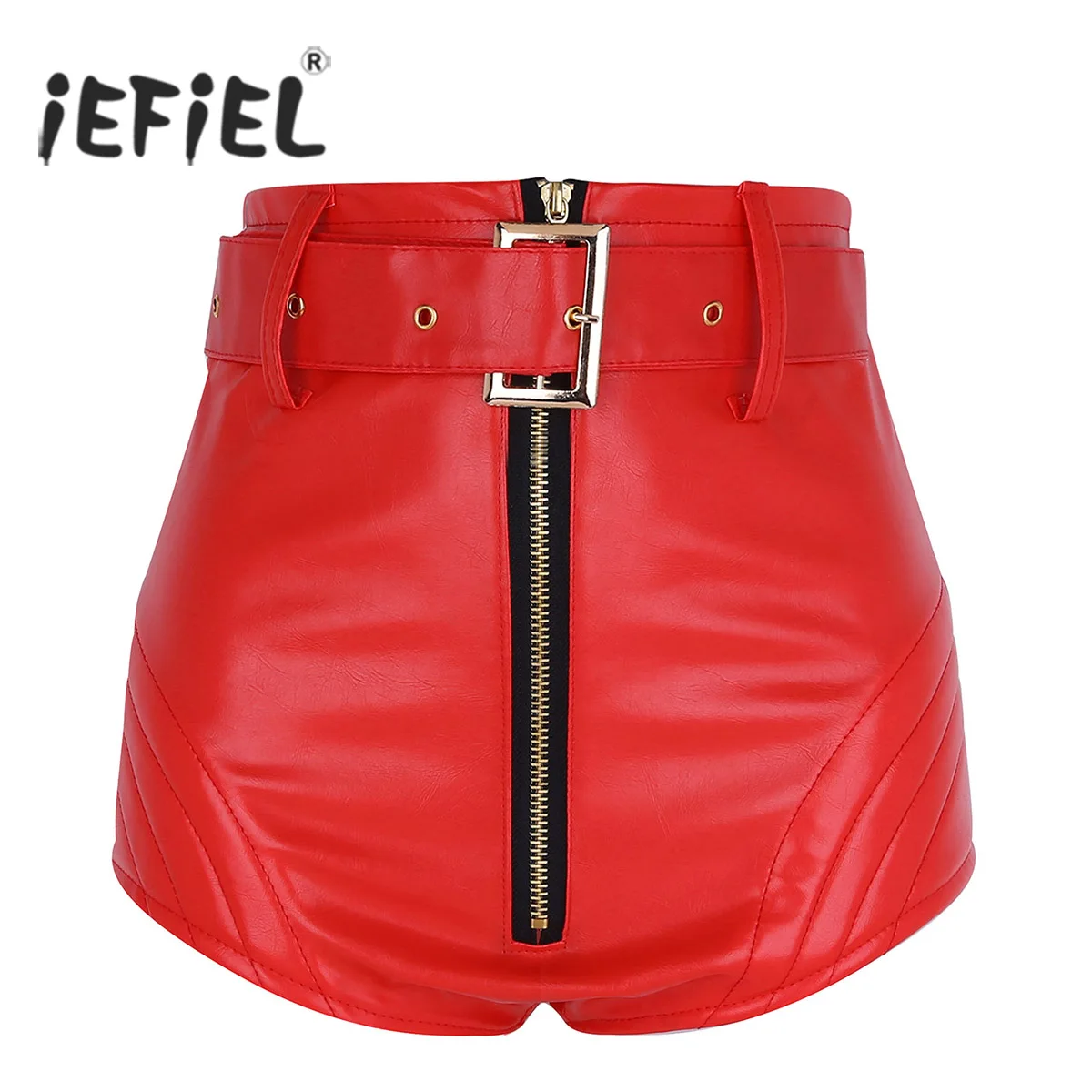iEFiEL Sexy Ladies Womens Wetlook PU Leather Punk Shorts Front Zipper Booty Shorts Bottoms with Belt Sexy Club Plus Size Shorts
iEFiEL Sexy Ladies Womens Wetlook PU Leather Punk Shorts Front Zipper Booty Shorts Bottoms with Belt Sexy Club Plus Size Shorts