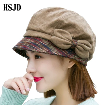 Fashion Women Wool Newsboy Caps Retro Artist Painter Octagonal Cap Autumn Winter Leisure Bow Wool Felt Beret Warm Caps Female
Fashion Women Wool Newsboy Caps Retro Artist Painter Octagonal Cap Autumn Winter Leisure Bow Wool Felt Beret Warm Caps Female