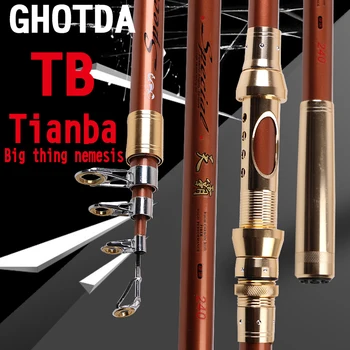 GHOTDA Power Carbon Telescopic Fishing Rod Metal Guide Rings/Reel Seat/Handle for Carp Sea Fishing
GHOTDA Power Carbon Telescopic Fishing Rod Metal Guide Rings/Reel Seat/Handle for Carp Sea Fishing