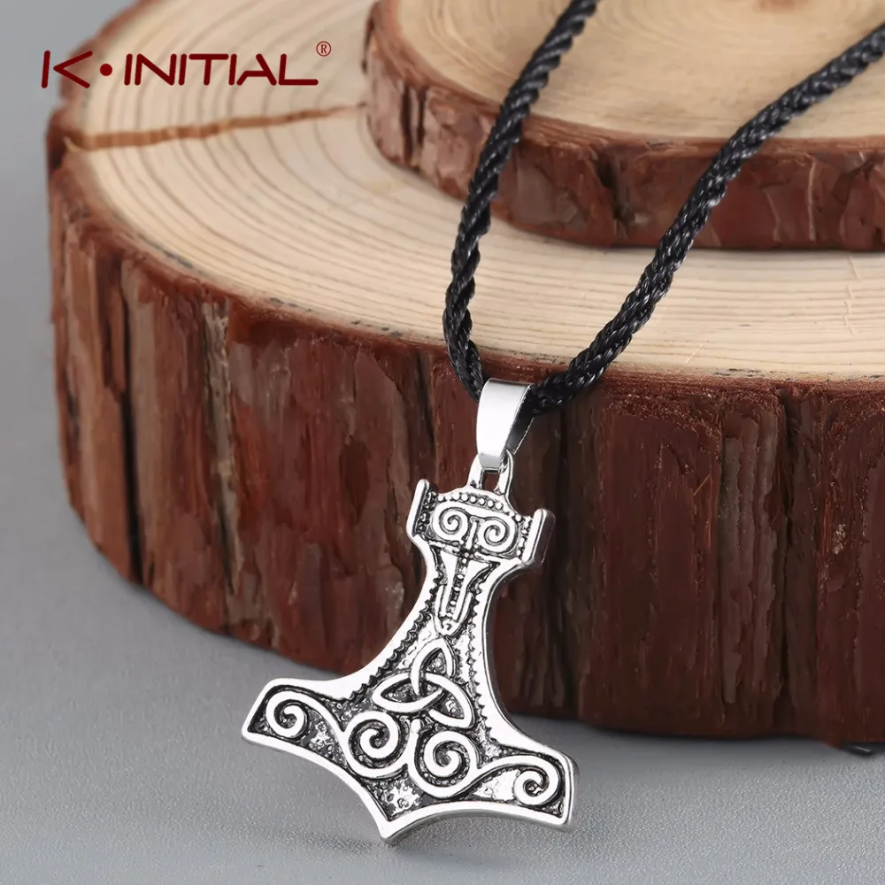 Kinitial Men's Vintage Viking Thor's Hammer Pendant Jewelry Necklace Irish Celtics Knot Pendant Amulet Symbol Luck Necklace Gift
Kinitial Men's Vintage Viking Thor's Hammer Pendant Jewelry Necklace Irish Celtics Knot Pendant Amulet Symbol Luck Necklace Gift