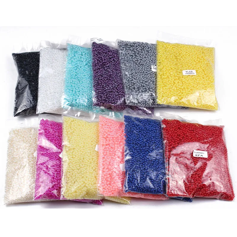 3mm 10000pcs/pack Nail Decoration Pearls Beads Nail Art Decoration Half Pearls Round Shape diy Decoration
3mm 10000pcs/pack Nail Decoration Pearls Beads Nail Art Decoration Half Pearls Round Shape diy Decoration