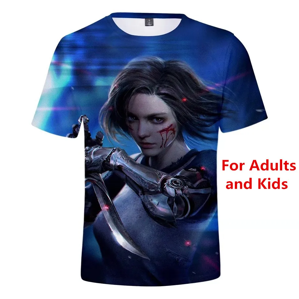 High Quality Battle Angel Alita Cotton Tee Casual Design Harajuku T Shirt Anime Gully Gally Cyberpunk Unisex T-shirt For Kids
High Quality Battle Angel Alita Cotton Tee Casual Design Harajuku T Shirt Anime Gully Gally Cyberpunk Unisex T-shirt For Kids