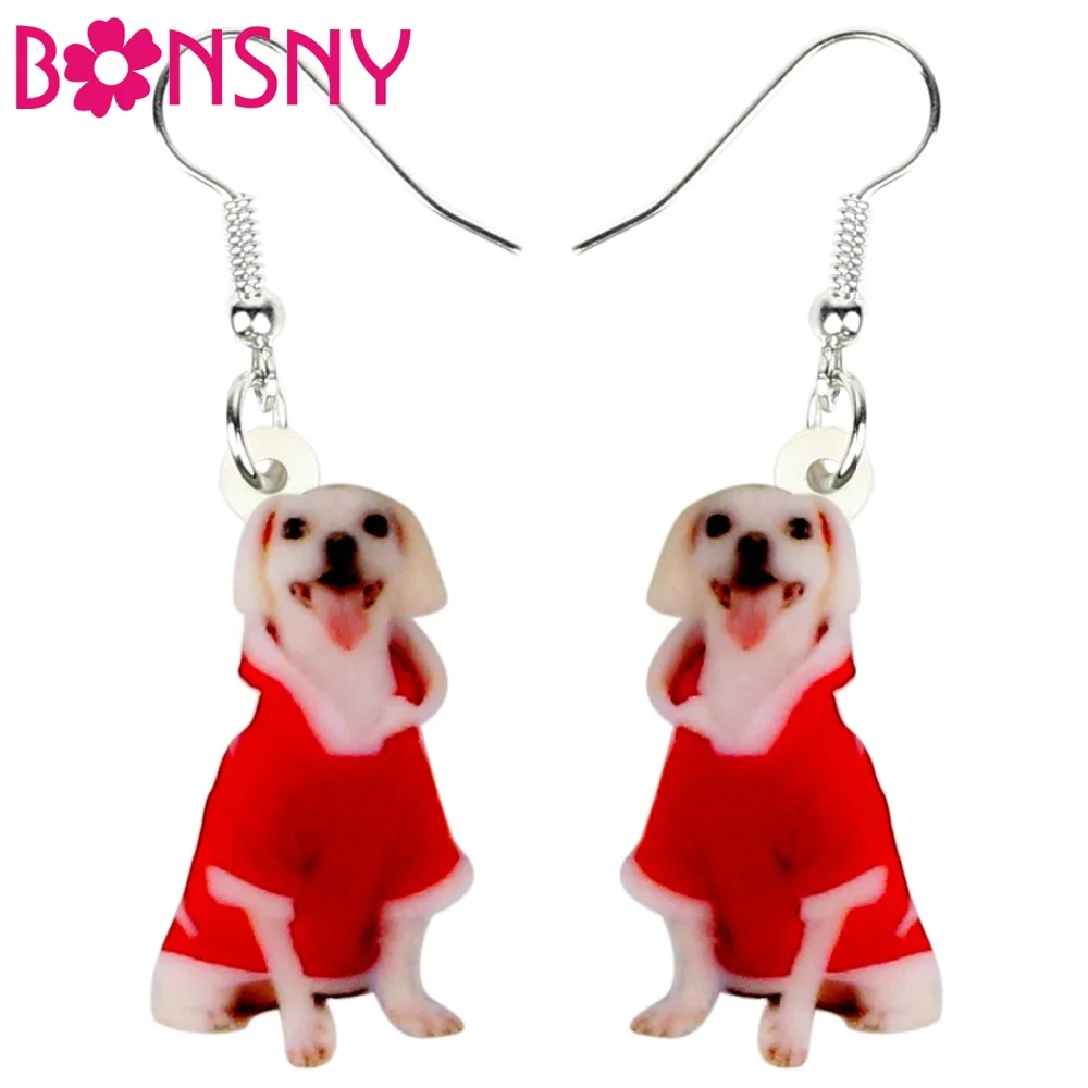 Bonsny Acrylic Christmas Happy Puppy Dog Earrings Drop Dangle Novelty Animal Jewelry For Women Girls Teens Gift Charms Wholesale
Bonsny Acrylic Christmas Happy Puppy Dog Earrings Drop Dangle Novelty Animal Jewelry For Women Girls Teens Gift Charms Wholesale