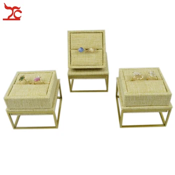 Beige Linen PVD Painted 304 Stainless Steel Ring Holder Display Stand Holder Ring Display Tray Sets 9*9*5CM
Beige Linen PVD Painted 304 Stainless Steel Ring Holder Display Stand Holder Ring Display Tray Sets 9*9*5CM