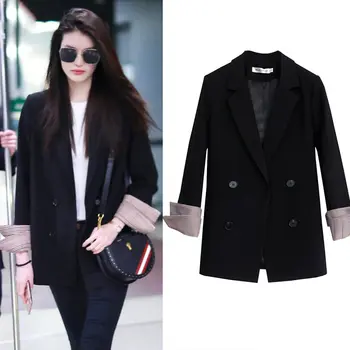 Fashion Small Suit Jacket Female Korean 2020 Spring Autumn Blazers Suit New Loose Casual Black Chic Blazers Women Outerwear N785
Fashion Small Suit Jacket Female Korean 2020 Spring Autumn Blazers Suit New Loose Casual Black Chic Blazers Women Outerwear N785