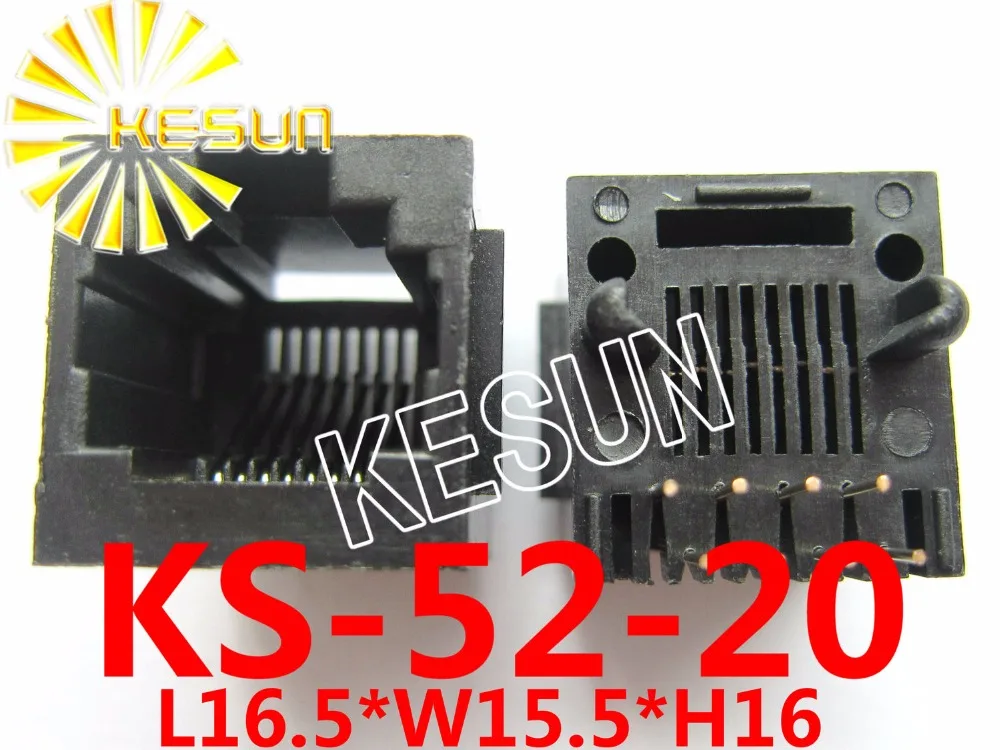 180 шт. x RJ45 52-8P8C с фланцем градусов топ-вход пластиковый PCB модульный разъем сетевой