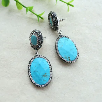 5 Pairs natural geode tophus Stone Earrings handmade Drop Earring Pave Crystal Rhinestone Charm Jewelry ER06
5 Pairs natural geode tophus Stone Earrings handmade Drop Earring Pave Crystal Rhinestone Charm Jewelry ER06