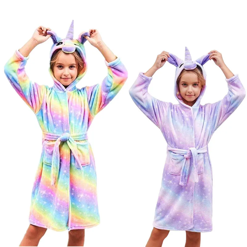 New Unicorn Hooded Children Bathrobes Kids Rainbow Star Bath Robes for Boys Girls Pyjamas Peignoir Enfant Nightgown Sleepwear
New Unicorn Hooded Children Bathrobes Kids Rainbow Star Bath Robes for Boys Girls Pyjamas Peignoir Enfant Nightgown Sleepwear