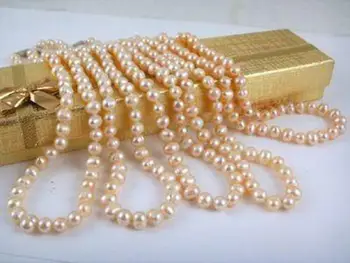 (Minimum Order1) 5pcs 2019 New 7-8mm Pink Akoya Pearl Necklace Rope Chain Beads Girl Fashion Jewelry Making Natural Stone 18inch
(Minimum Order1) 5pcs 2019 New 7-8mm Pink Akoya Pearl Necklace Rope Chain Beads Girl Fashion Jewelry Making Natural Stone 18inch