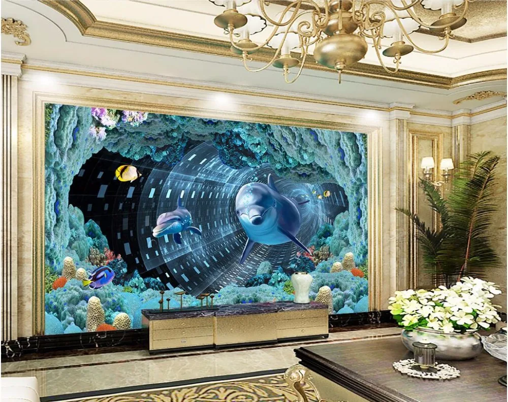 3d room wallpaper custom photo mural Underwater spiral cave dolphin picture decor painting 3d wall mural wallpaper for walls 3 d
3d room wallpaper custom photo mural Underwater spiral cave dolphin picture decor painting 3d wall mural wallpaper for walls 3 d